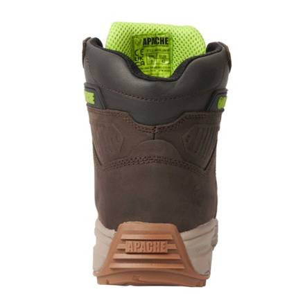 Apache Moose Jaw Waterproof Brown Leather Safety Boot - Size 9
